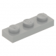 LEGO lapos elem 1x3, világosszürke (3623)